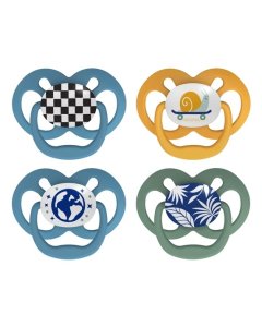 Advantage Pacifier - Stage 2 -Skateboard Snail/Glow in the Dark Blue