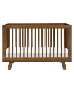 Hudson 3 In 1 Crib With Toddler Rail - Natural Walnut