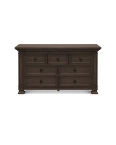 Classic 7 Drawer Double Dresser - Truffle