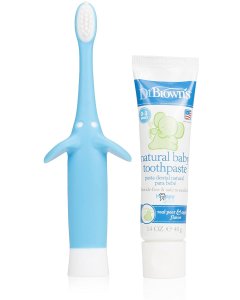 Elephant Toothbrush And Toothpaste - Blue