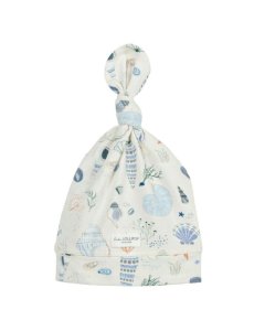 Top Knot Beanie Tencel - Seashells