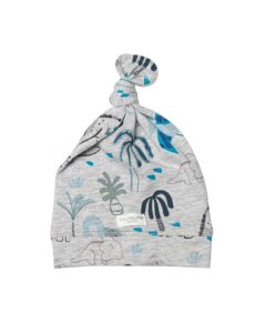 Top Knot Beanie Tencel - Dinosaurs