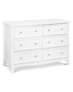 Kalani 6 Drawer Double Wide Dresser White