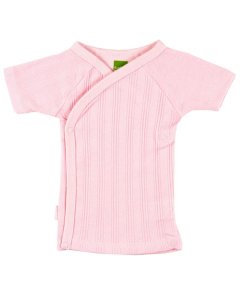 Everyday Layette Short Sleeve Wrap Tee - Pink
