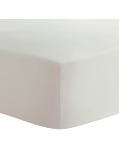 Percale Fitted Crib Sheet Ecru