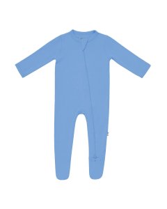 Zippered Footie - Periwinkle
