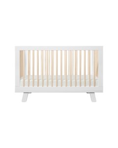 Hudson 3 In 1 Crib With Toddler Rail - White -Washed Natural