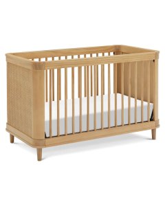 Marin with Cane 3-in-1 Convertible Crib - Honey