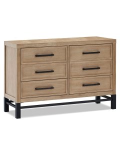 Newbern 6 Drawer Assembled Dresser - Driftwood