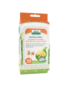 Bamboo Baby Pacifier & Toy Wipes 30 Count