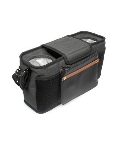 Parent Console With 2 Insulated Cup Holders - Black