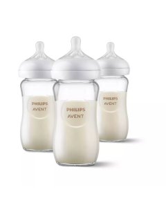 Natural Glass Baby Bottle 8oz 3 pack
