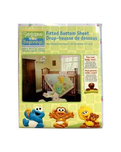 Sesame Beginnings Crib Sheet - Tulips