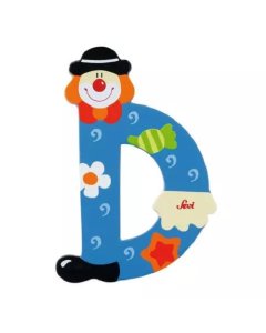 Clown Wooden Letter - D
