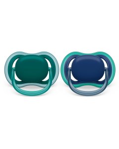 Ultra Air Pacifier 2 Pack - 6-18M - Opal/Blue