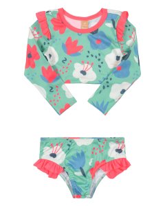 UV Protection Swimming Bikini - Expression Floral