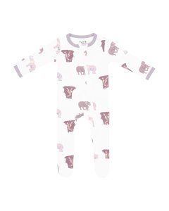 Zippered Footie - Elephant
