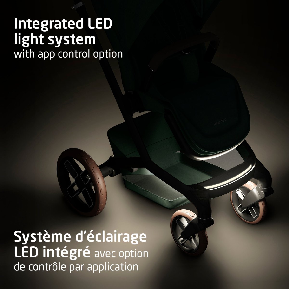 Fame Stroller & Mico Luxe+ Car Seat Travel System - Twillic Black