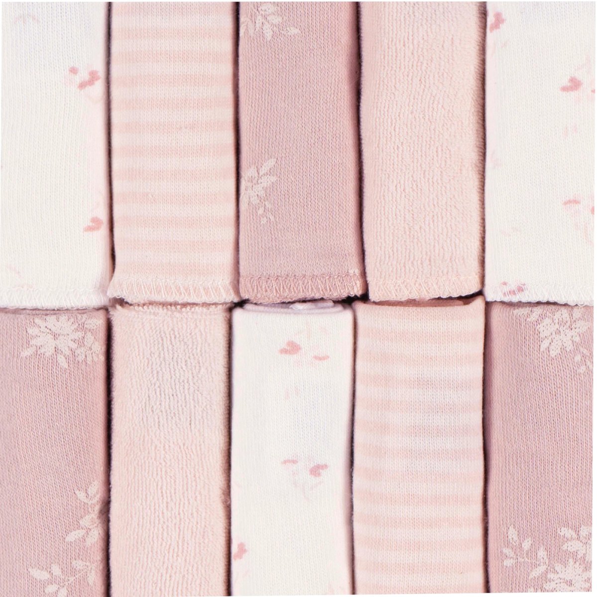 10-Pack Washcloths - Pink