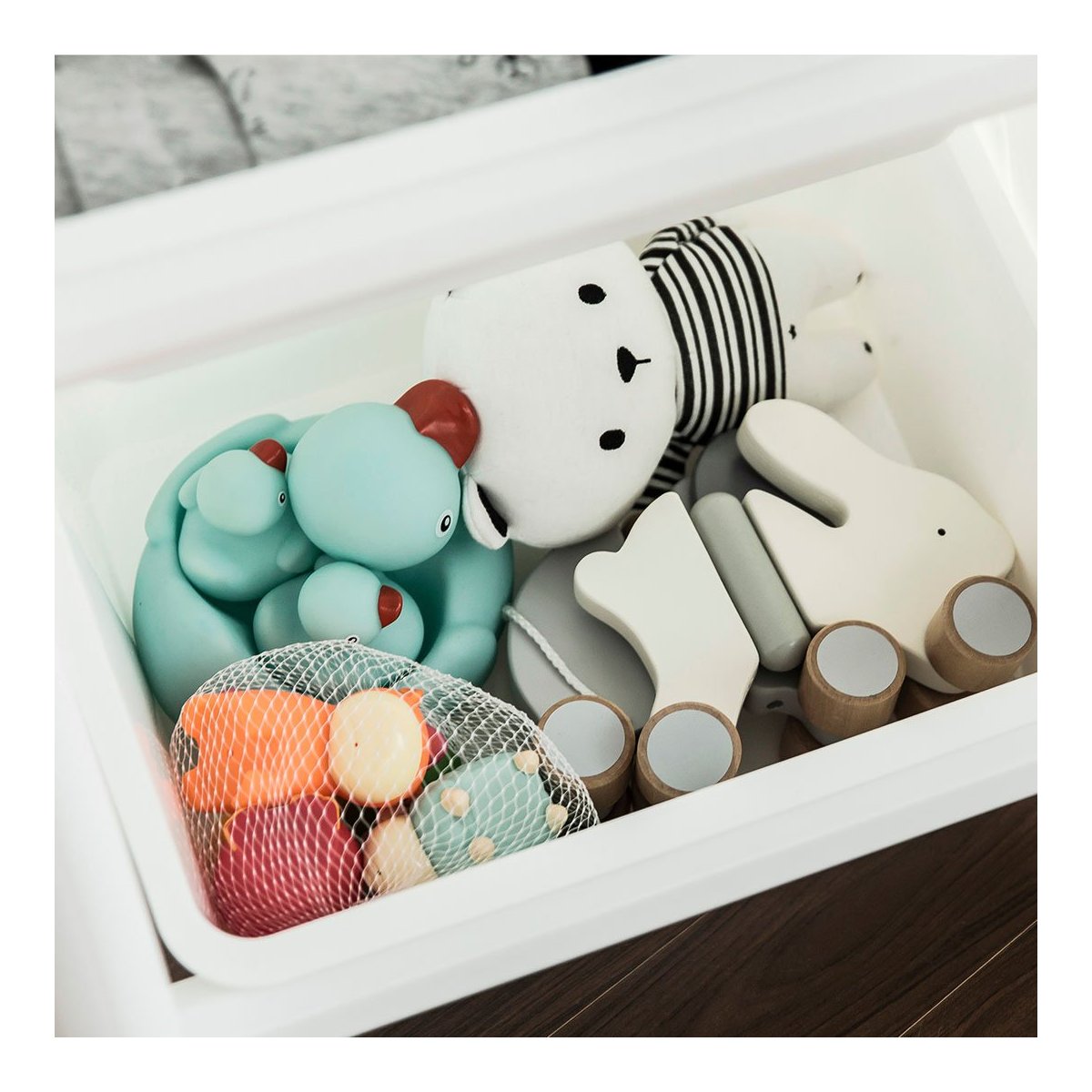 Easy Doing Hanger + 3 Bins - Grey