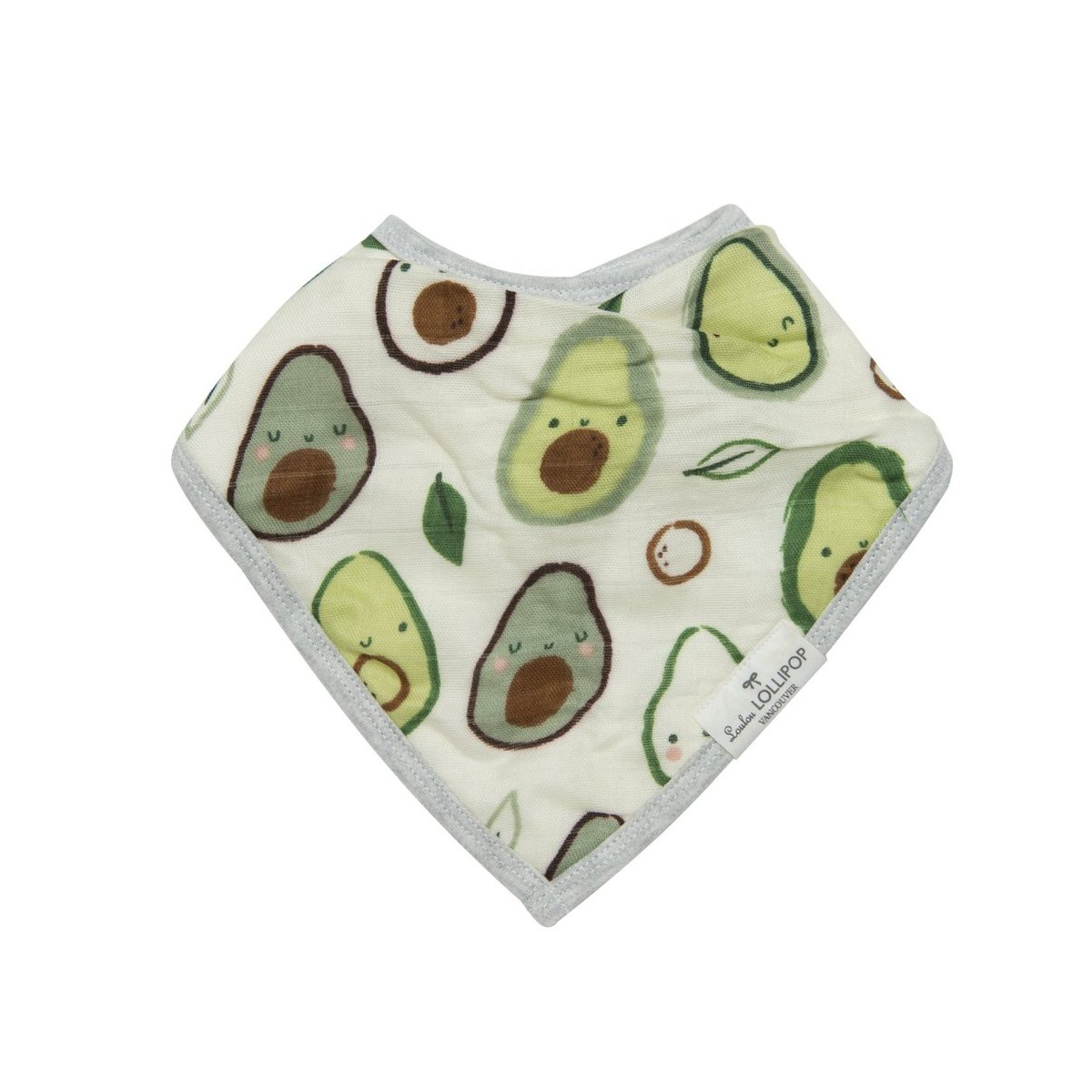 Luxe Muslin 2 Piece Bib Set Avocado