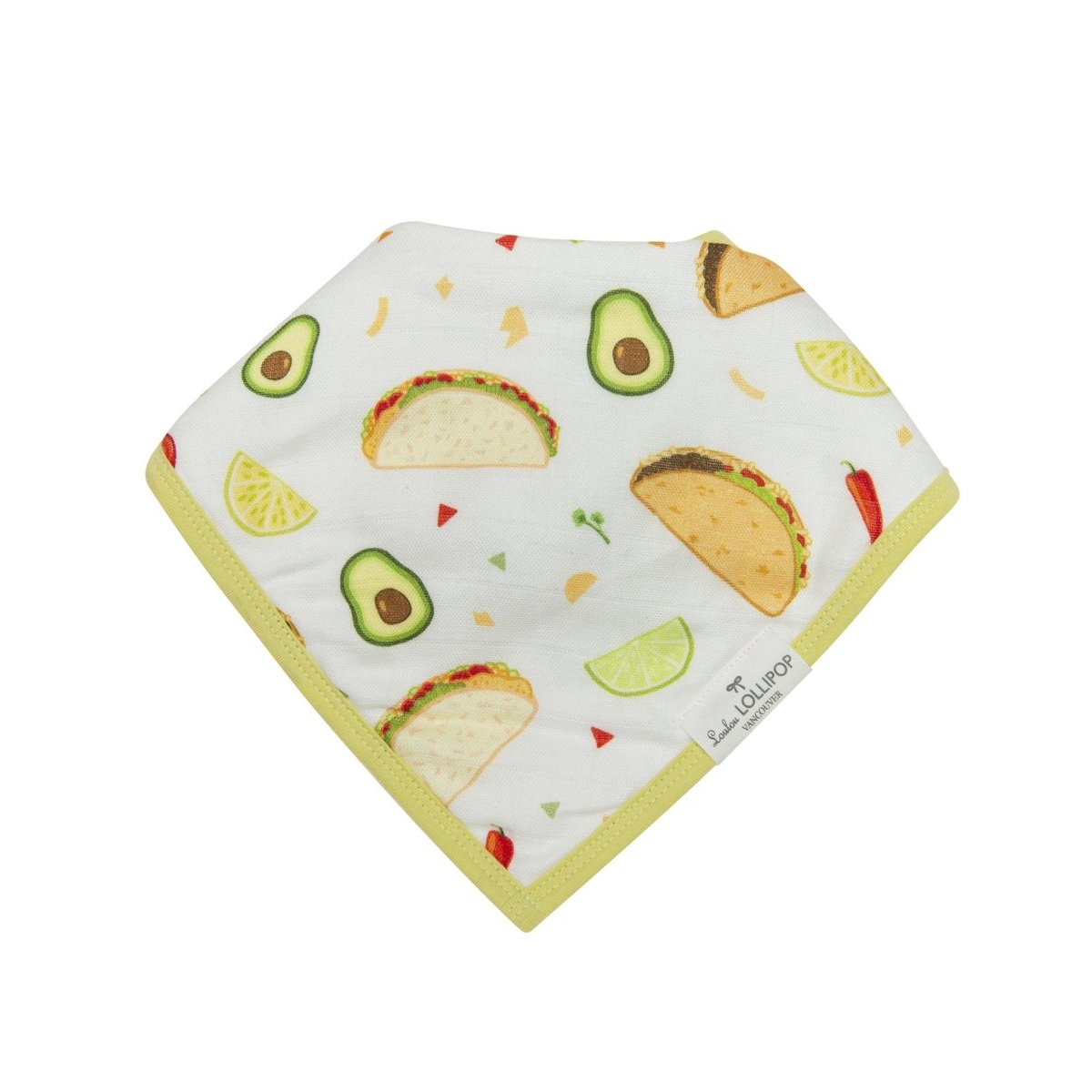 Luxe Muslin 2 Piece Bib Set Avocado