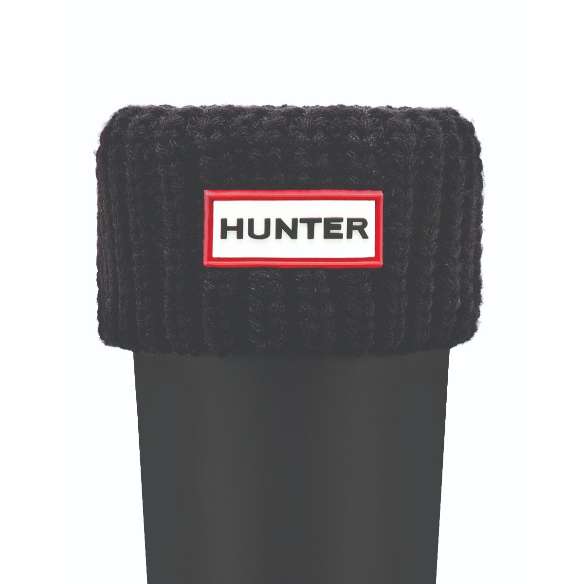 Half Cardigan Kids Boot Sock - Black