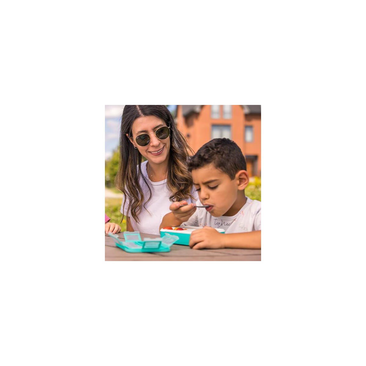 Bento Lunch Box - Aqua