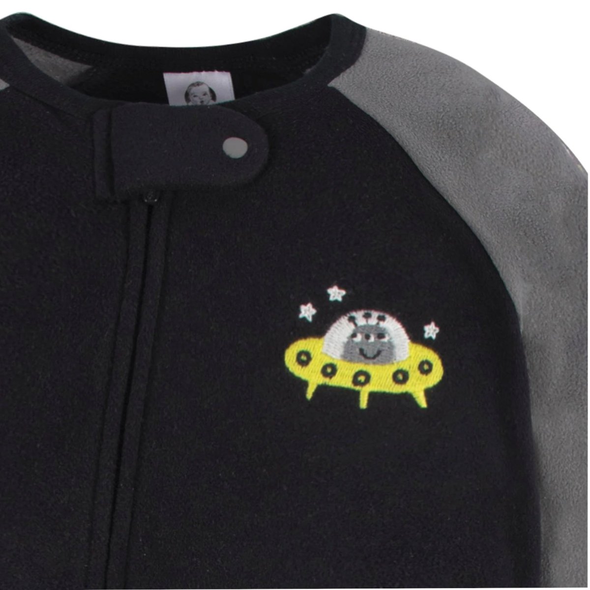 2-Pack Footed Blanket Fleece Sleepers - Space