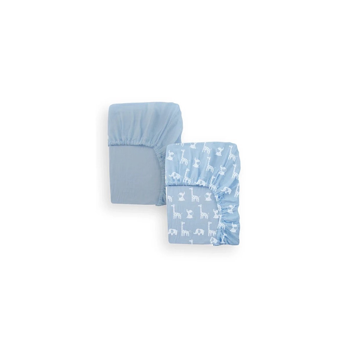 Jersey 2 Pack Crib Sheet - Blue