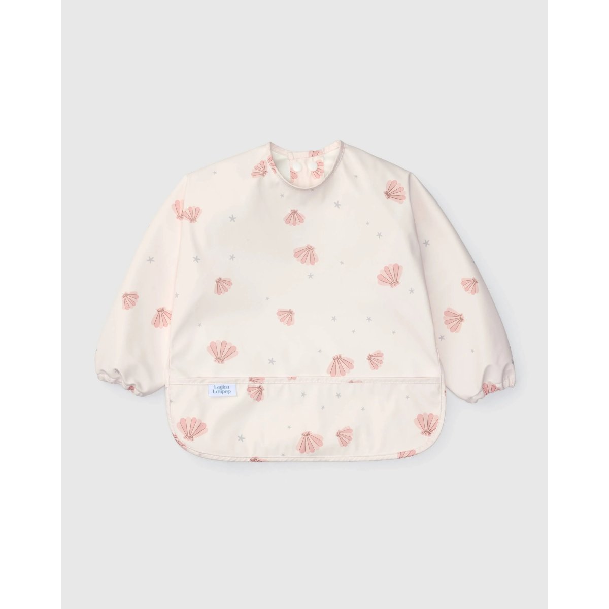 Long Sleeve Waterproof Bib - Seashells
