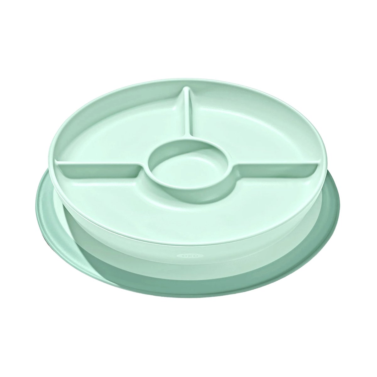 Stick & Stay Divided Plate - Opal
