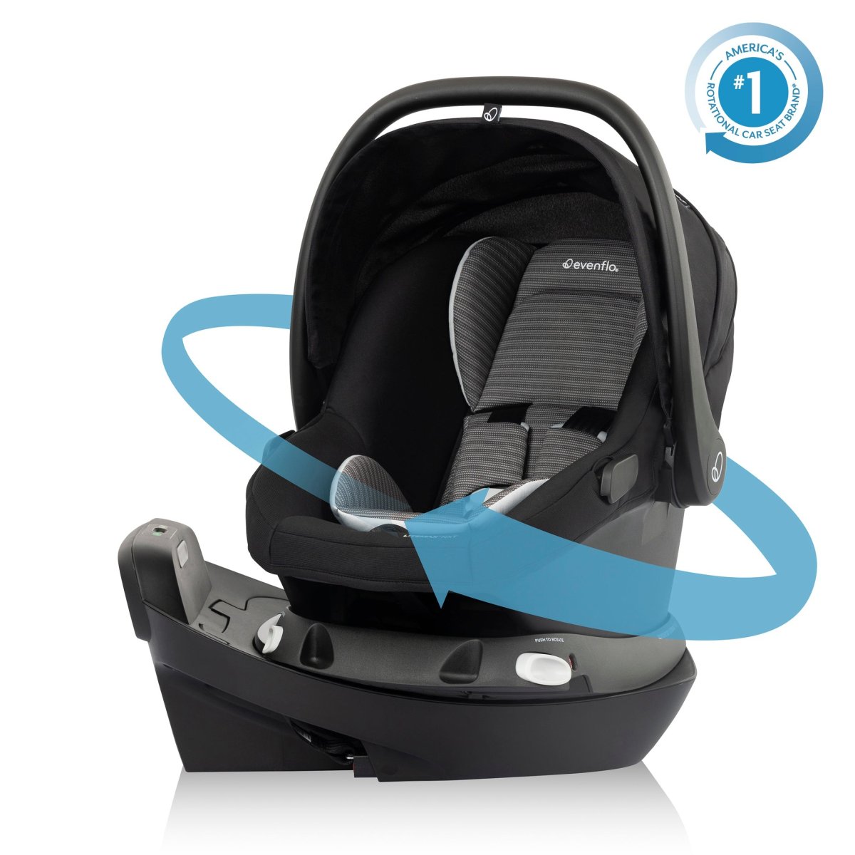 Revolve180 LiteMax NXT Rotational Infant Car Seat - Cinder Grey