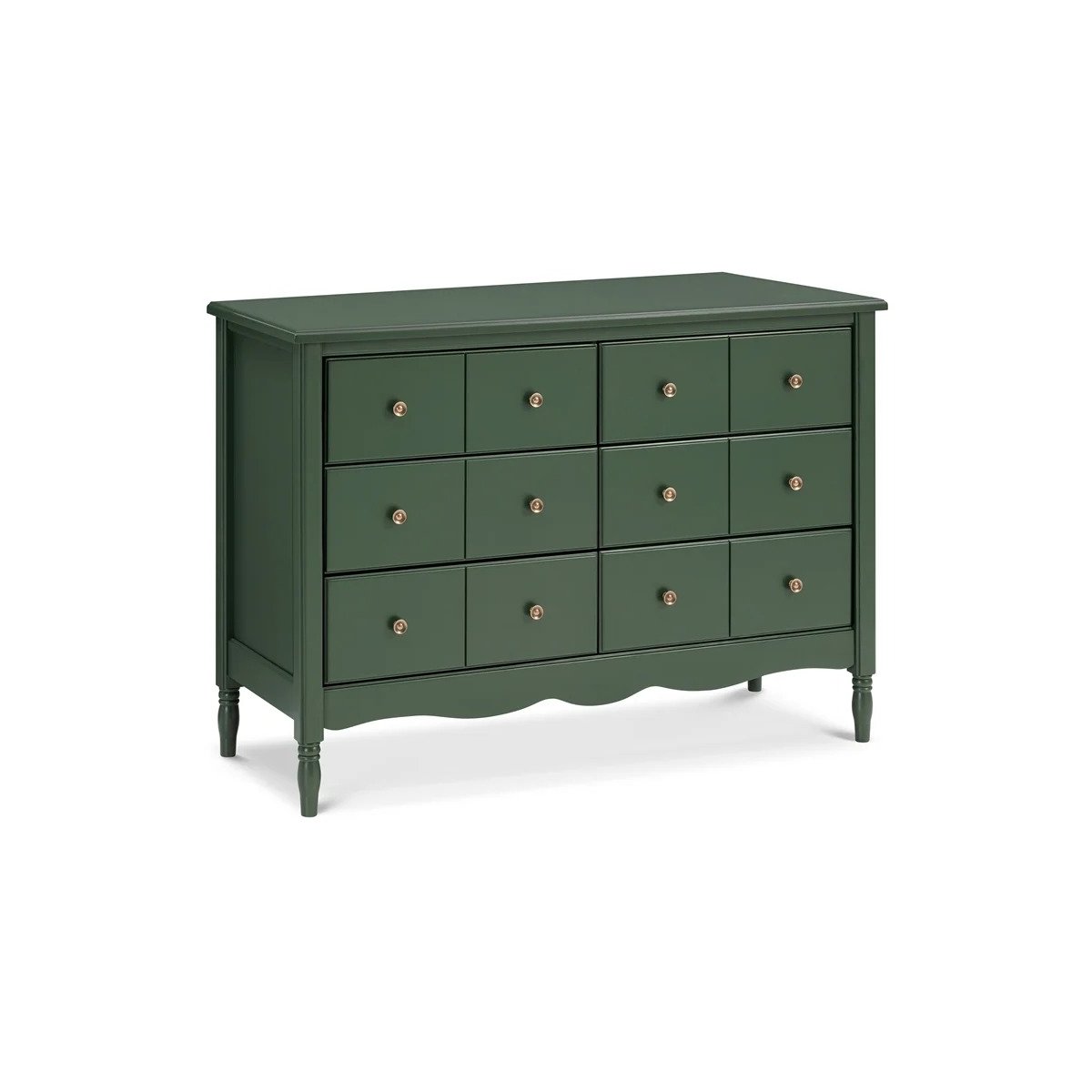 Liberty 6-Drawer Assembled Dresser - Forest Green