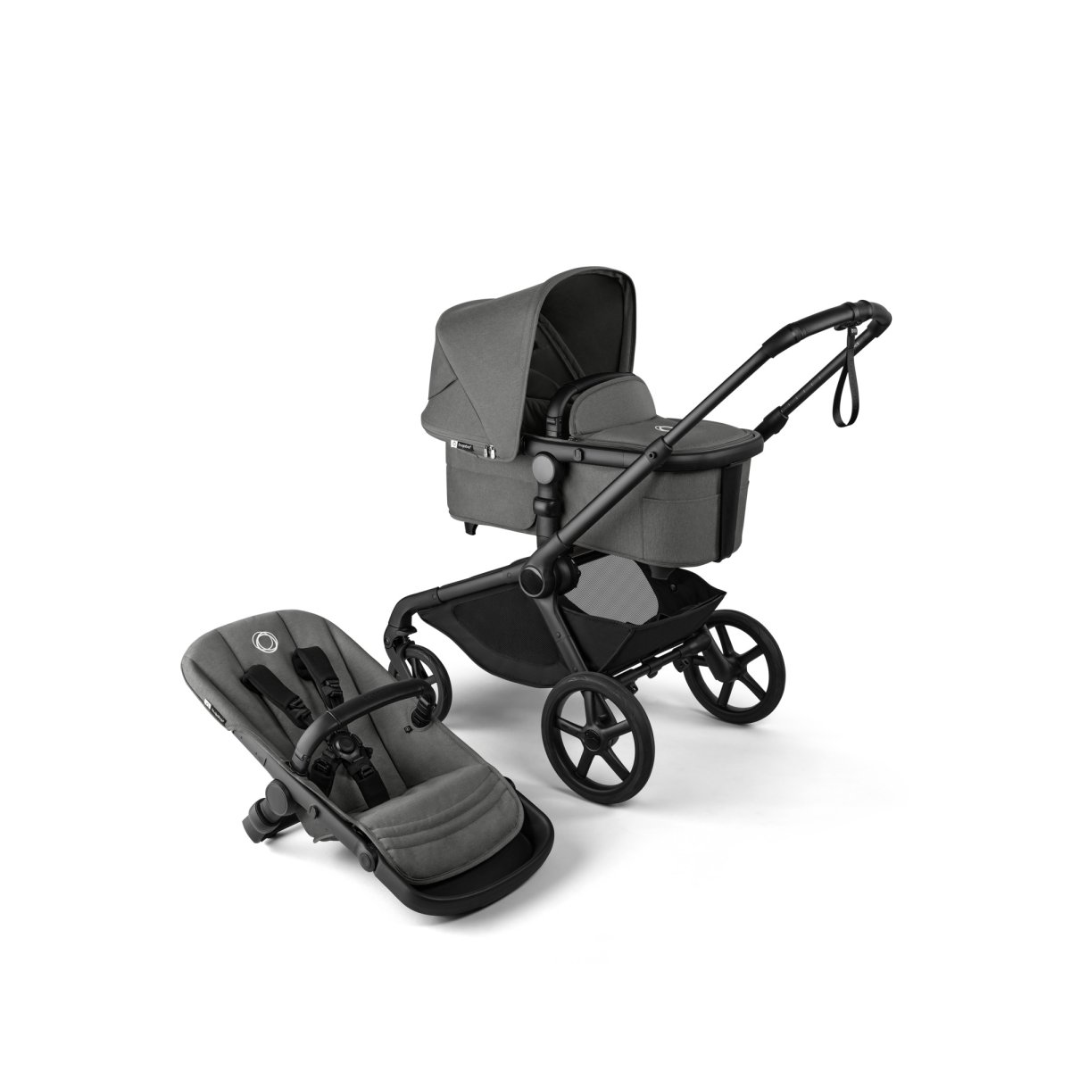 Kangaroo Seat Complete Black/Moon Grey
