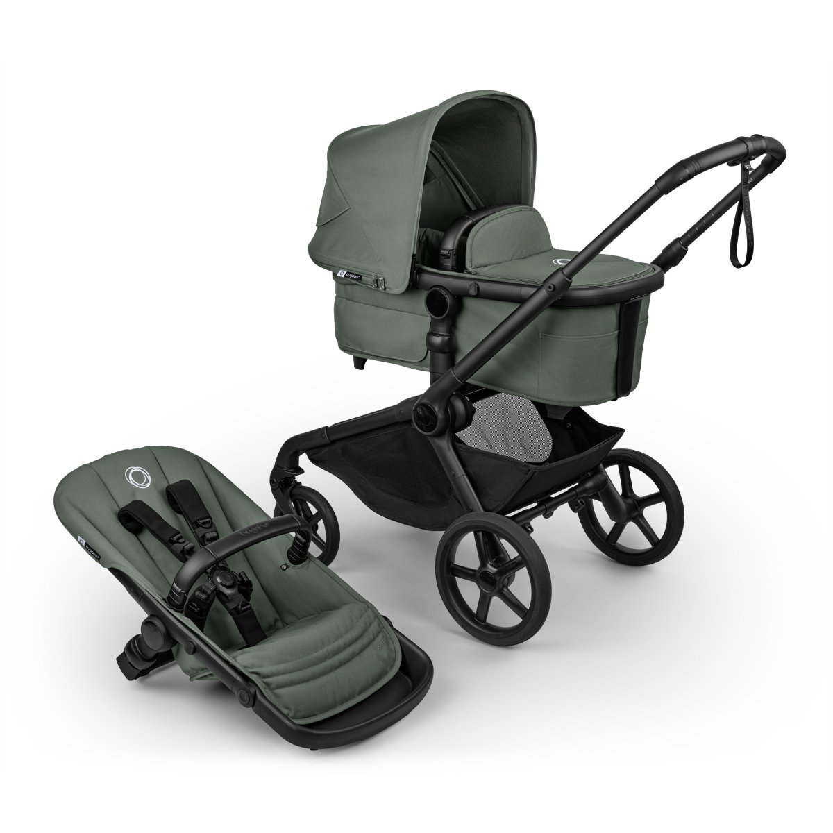 Kangaroo Seat Complete Black/Forest Green