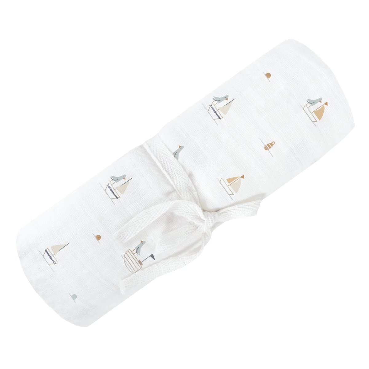 Cotton Muslin Blankets 48x48 - Boats