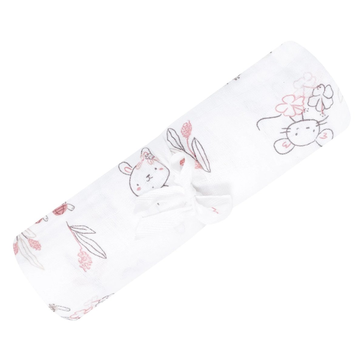 Cotton Muslin Blankets 48x48 - Bunnies