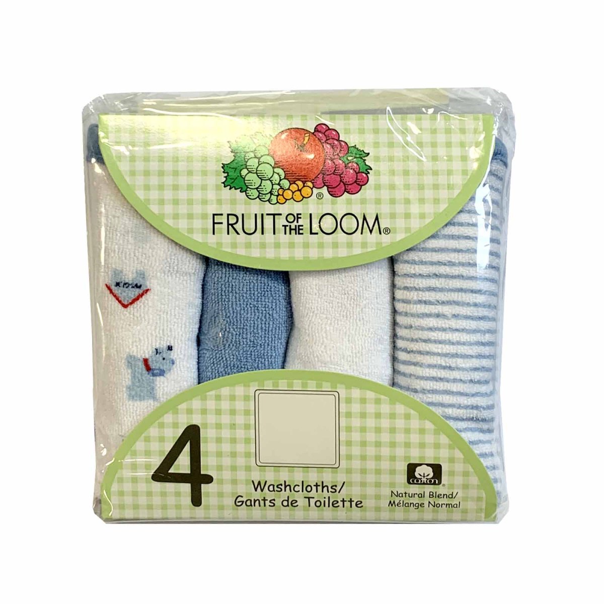 Fruit of the Loom Wash Cloths - Blue