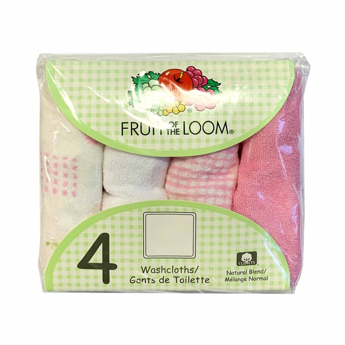 Fruit of the Loom Wash Cloths - Pink