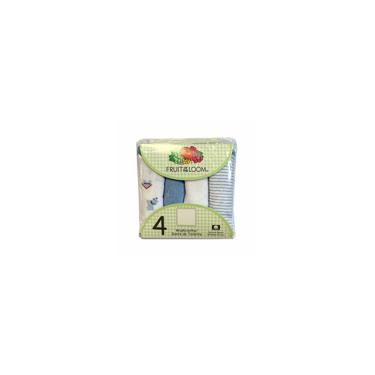 Fruit of the Loom Wash Cloths - Blue