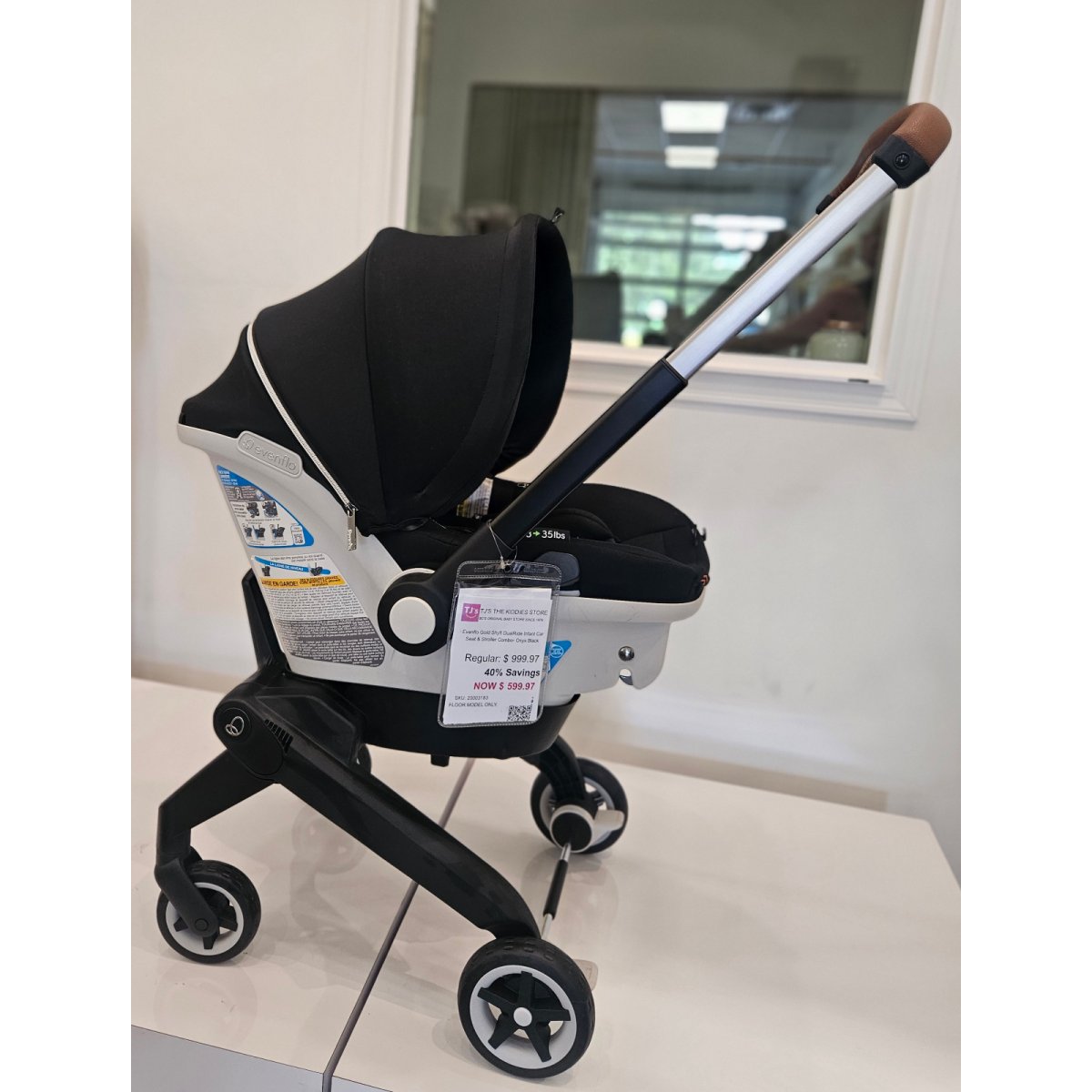 Gold Shyft DualRide Infant Car Seat & Stroller - Onyx Black Floor Model