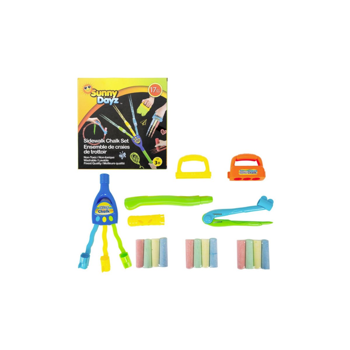 17 Piece Sidewalk Chalk Set
