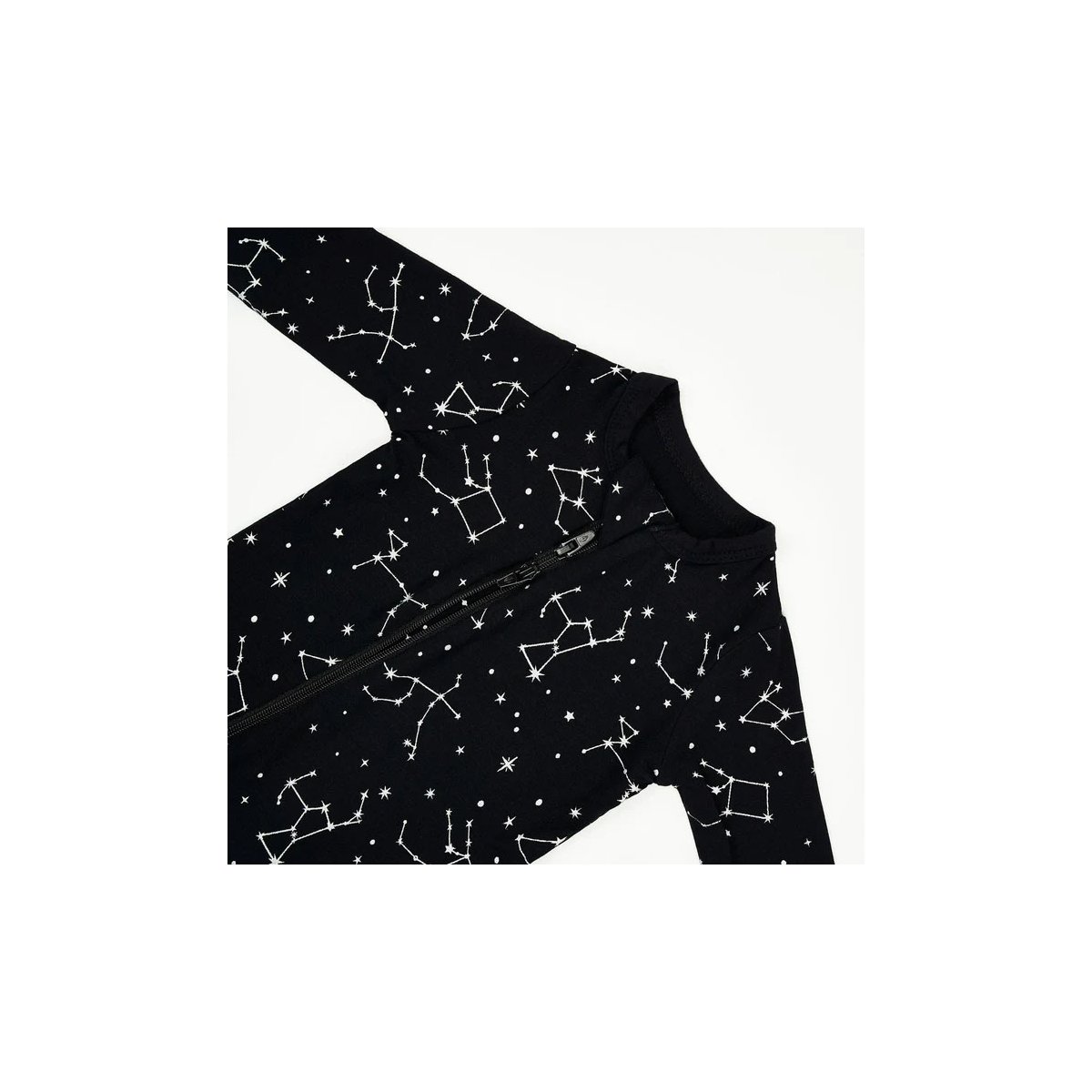 Printed Zippered Footie - Midnight Constellation