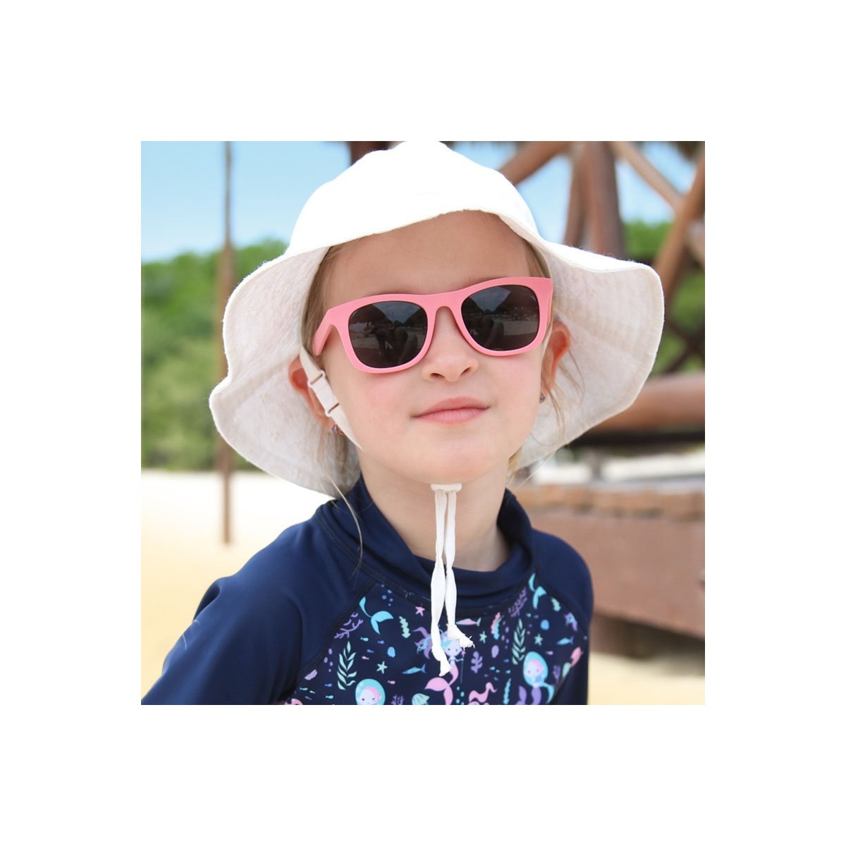 Urban Xplorer Sunglasses Classic Black Lenses - Peachy Pink