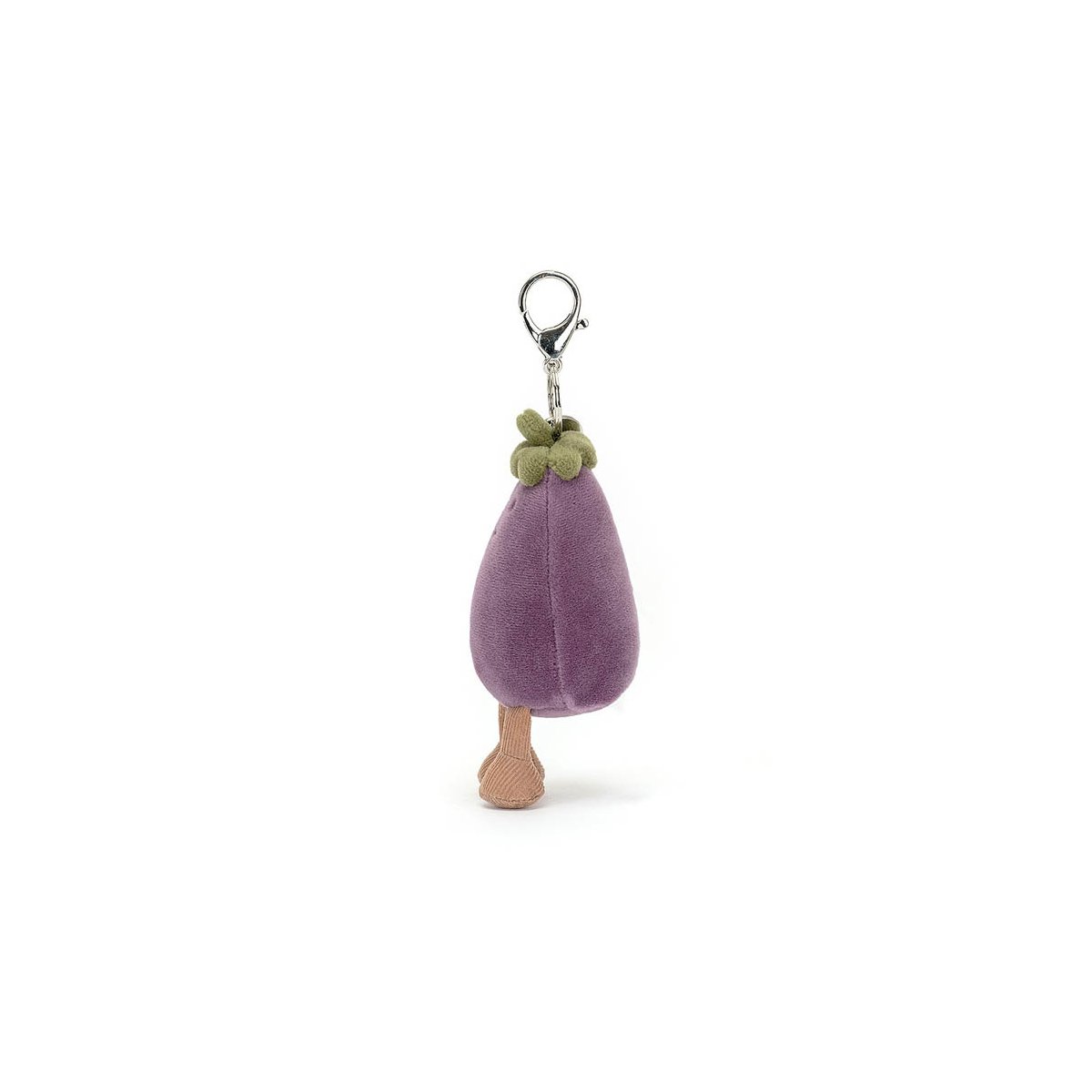 Vivacious Eggplant Bag Charm