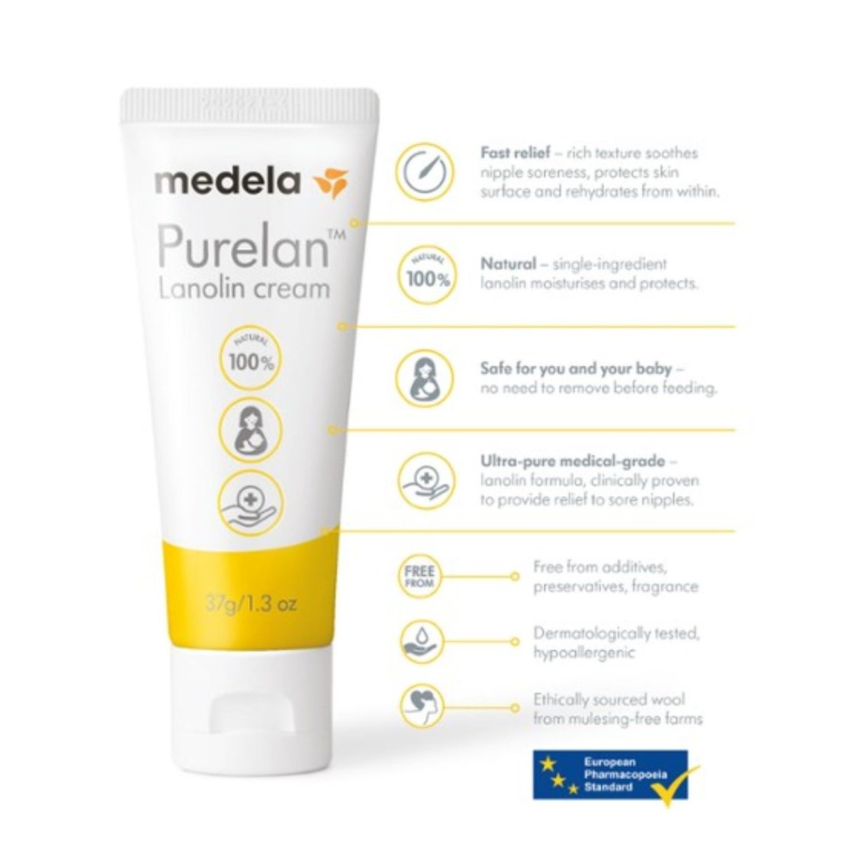 Purelan Lanolin Cream 37G