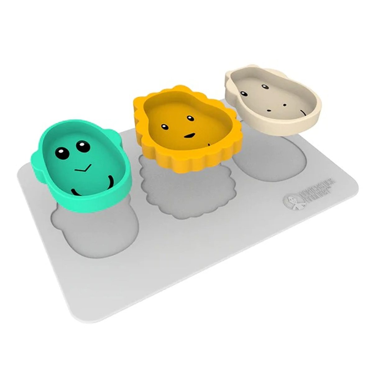 Animal Snack Mat - Cool Gray