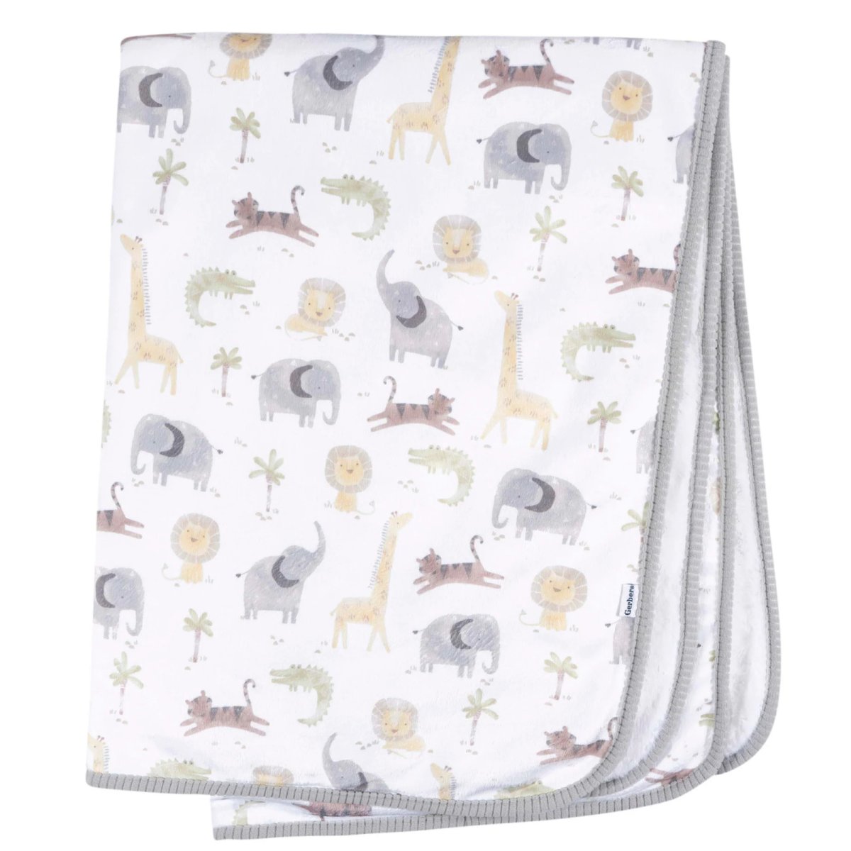 2 Ply Plush Blanket - Animals+ Geo