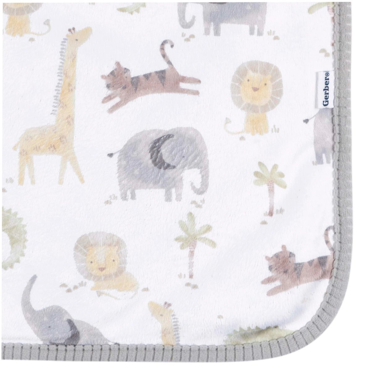 2 Ply Plush Blanket - Animals+ Geo